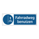 Fahrradweg benutzen
