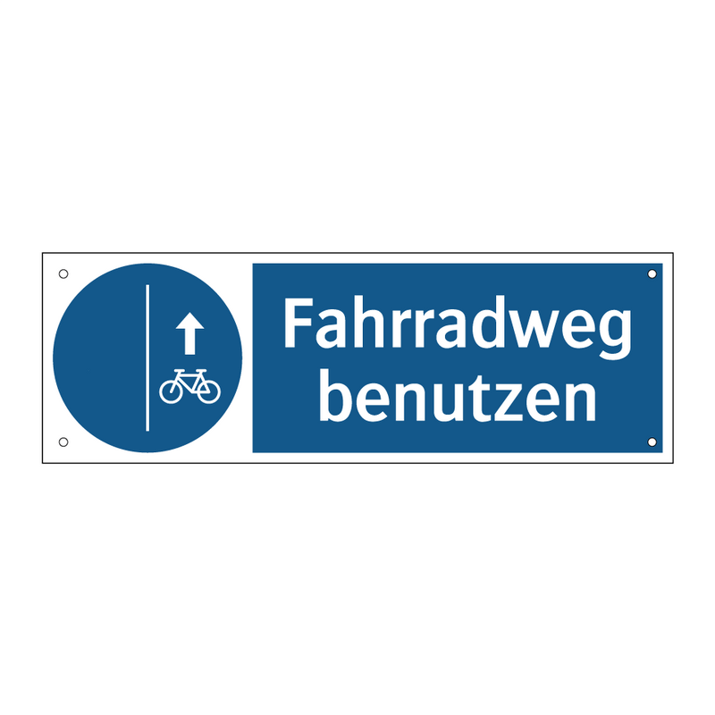Fahrradweg benutzen