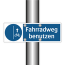 Fahrradweg benutzen