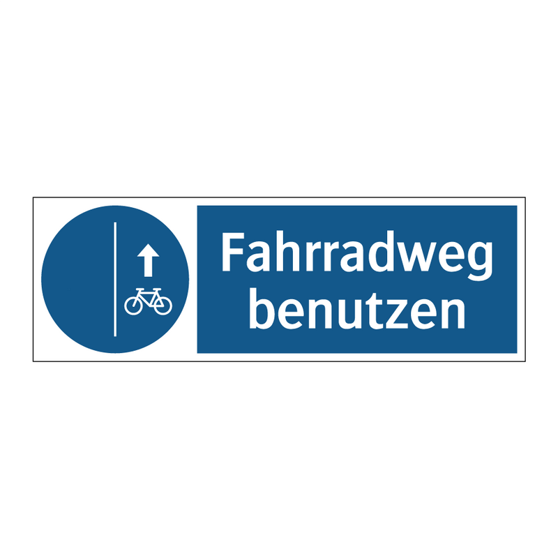 Fahrradweg benutzen