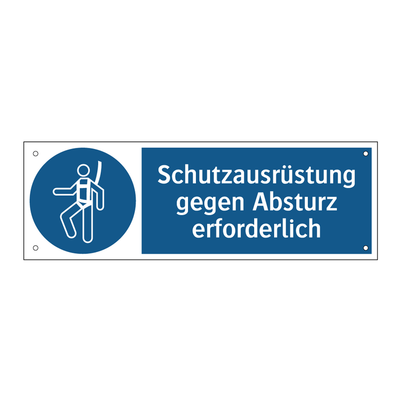 Schutzausrüstung gegen Absturz erforderlich
