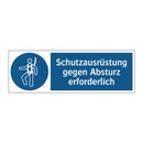 Schutzausrüstung gegen Absturz erforderlich