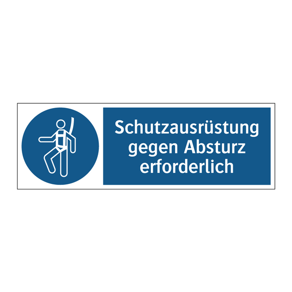 Schutzausrüstung gegen Absturz erforderlich