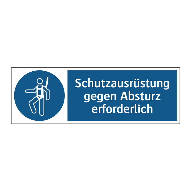 Schutzausrüstung gegen Absturz erforderlich