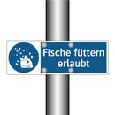 Fische füttern erlaubt