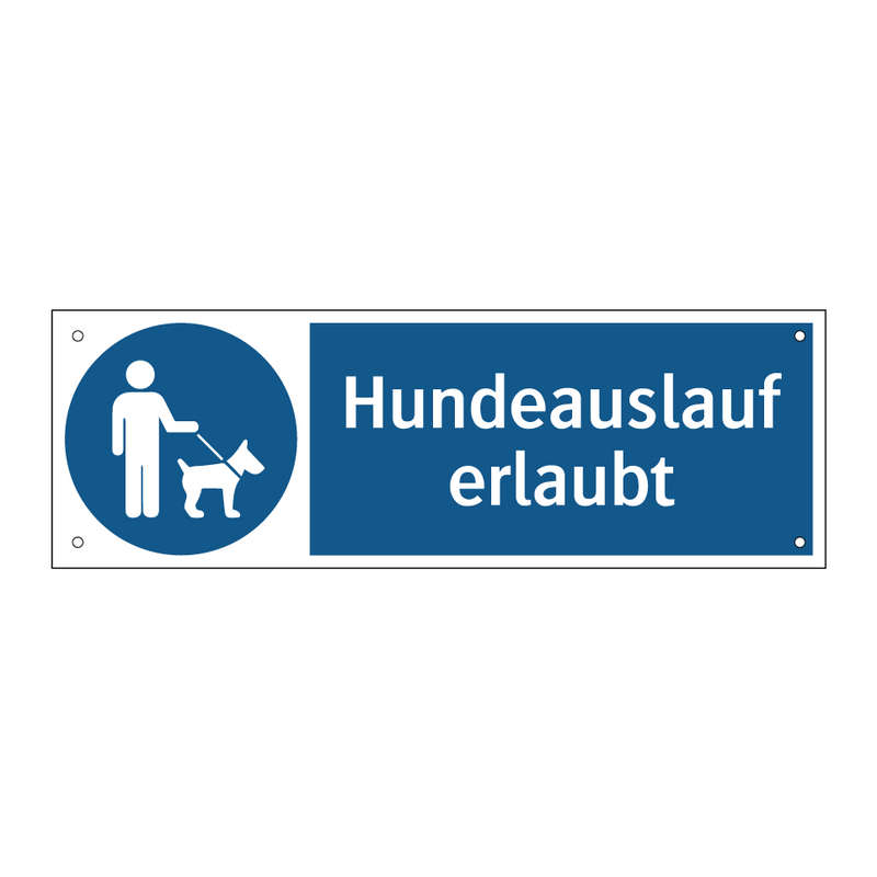 Hundeauslauf erlaubt
