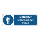 Festhalten während der Fahrt