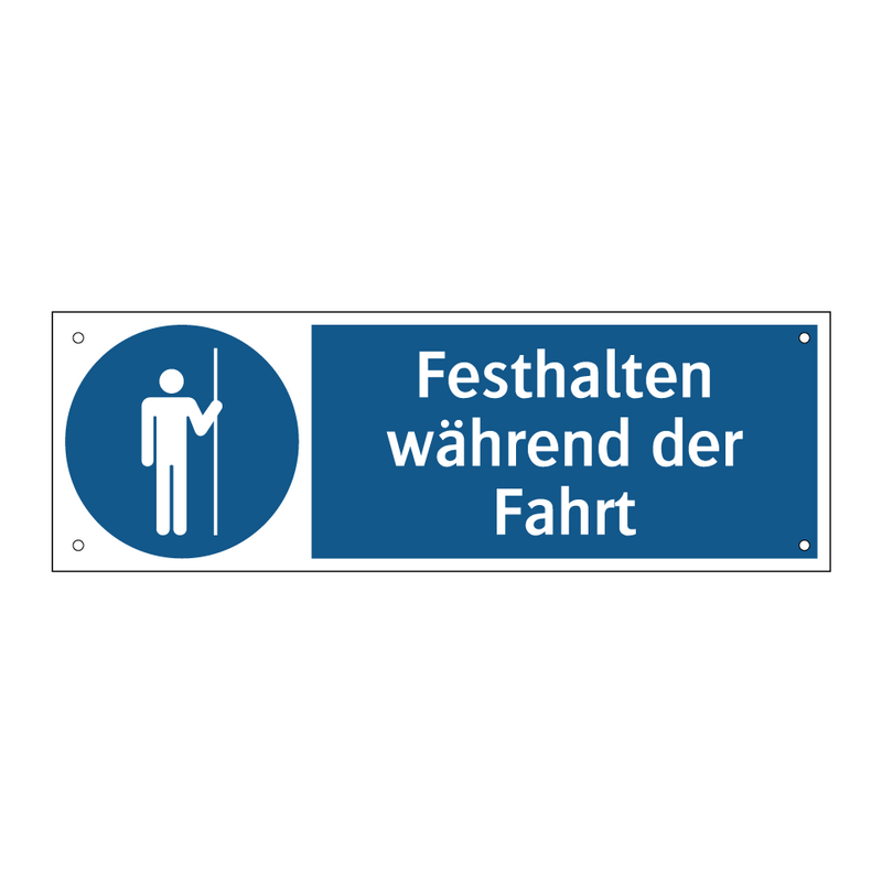 Festhalten während der Fahrt