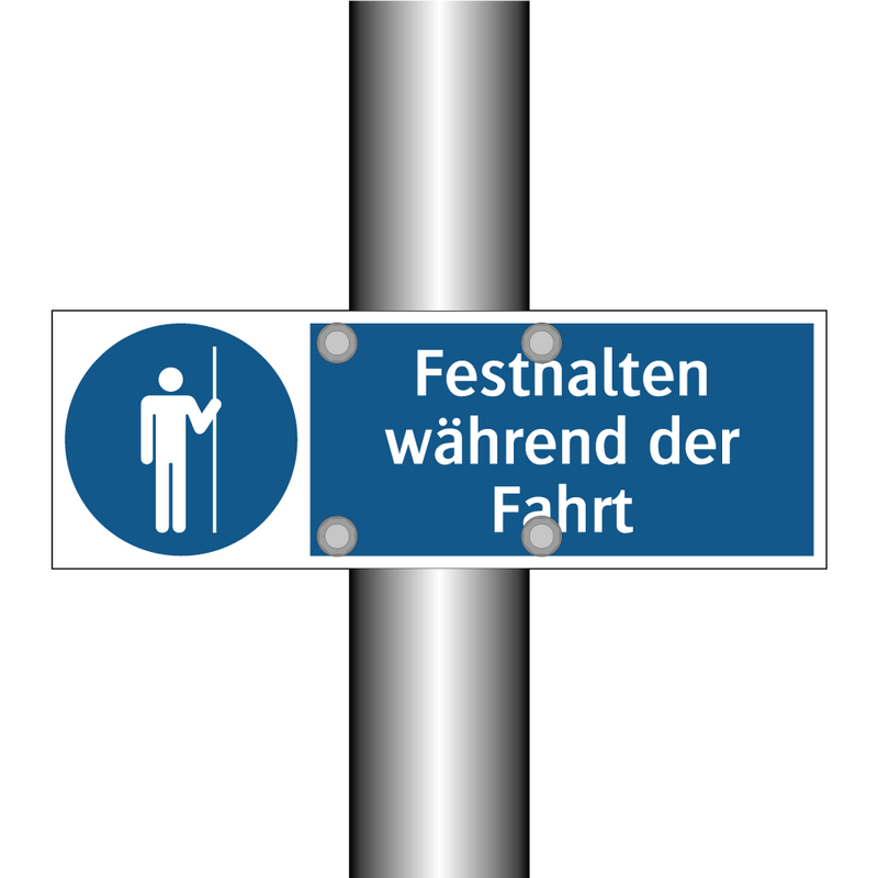 Festhalten während der Fahrt