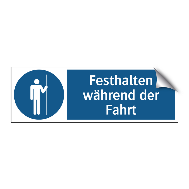 Festhalten während der Fahrt