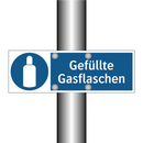 Gefüllte Gasflaschen