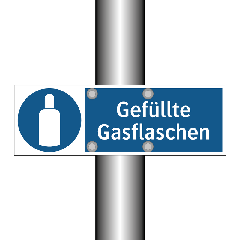 Gefüllte Gasflaschen