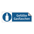 Gefüllte Gasflaschen