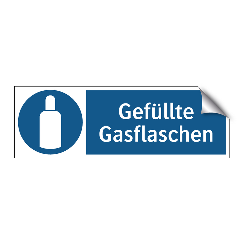 Gefüllte Gasflaschen
