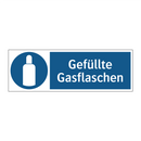 Gefüllte Gasflaschen