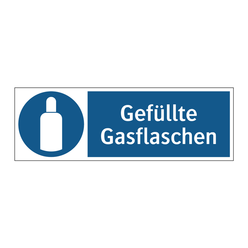 Gefüllte Gasflaschen