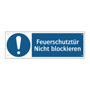 Feuerschutztür Nicht blockieren