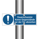 Feuerschutztür Keine Gegenstände vor der Tür abstellen