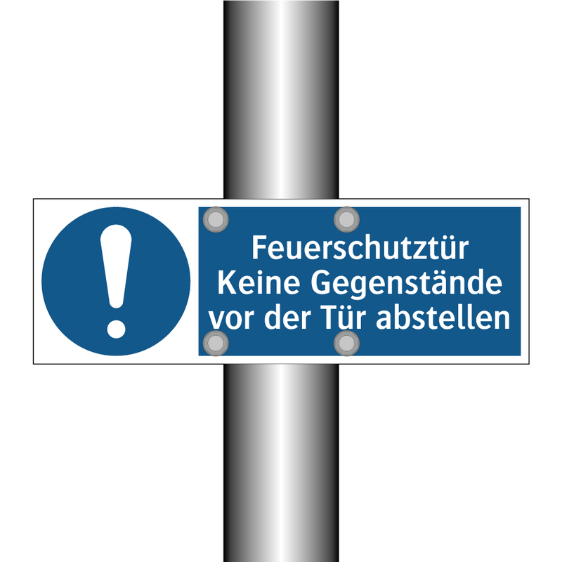 Feuerschutztür Keine Gegenstände vor der Tür abstellen