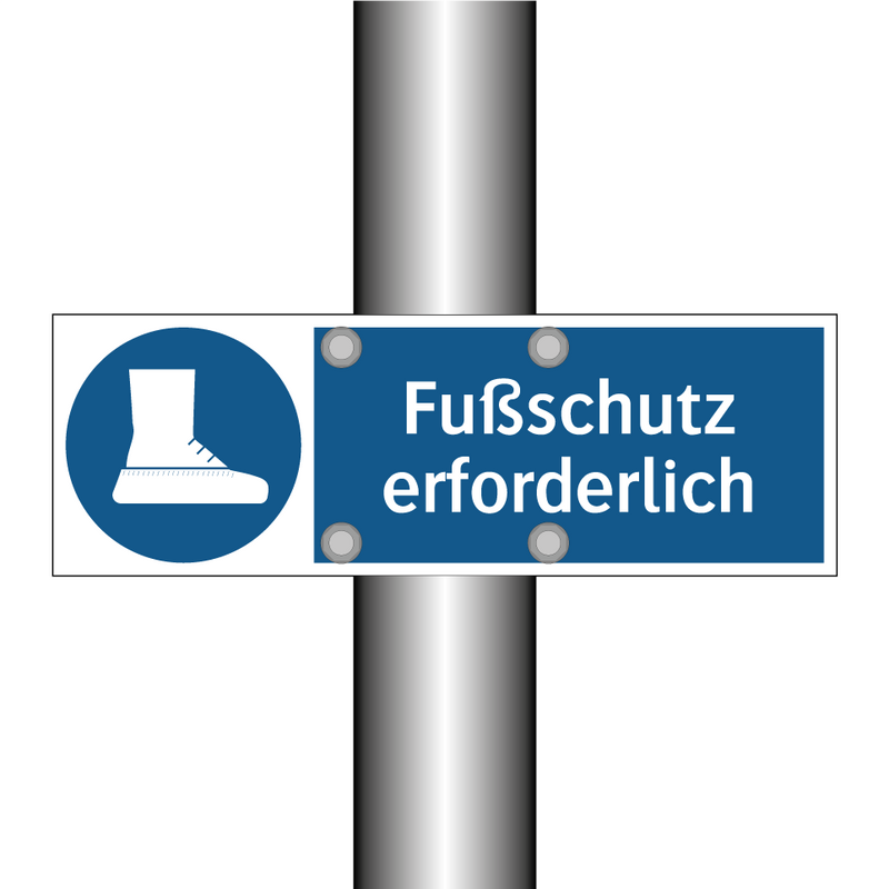 Fußschutz erforderlich