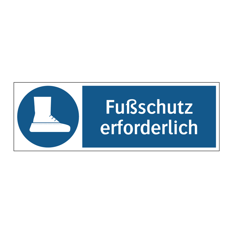 Fußschutz erforderlich