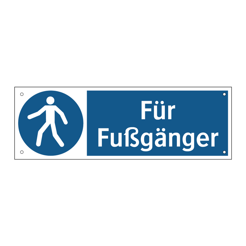 Für Fußgänger