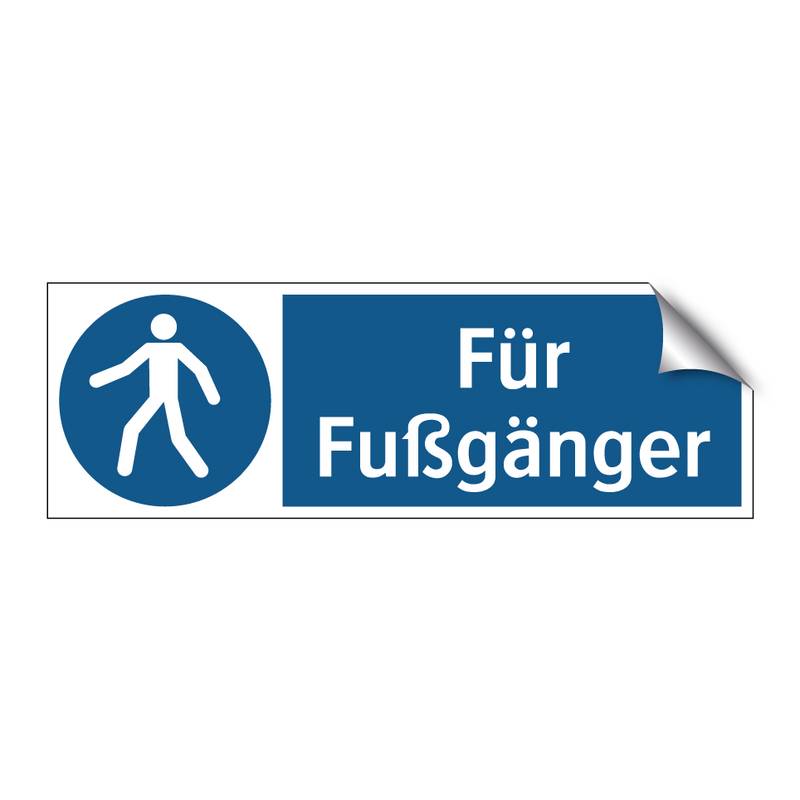 Für Fußgänger