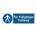 Für Fußgänger Fußweg