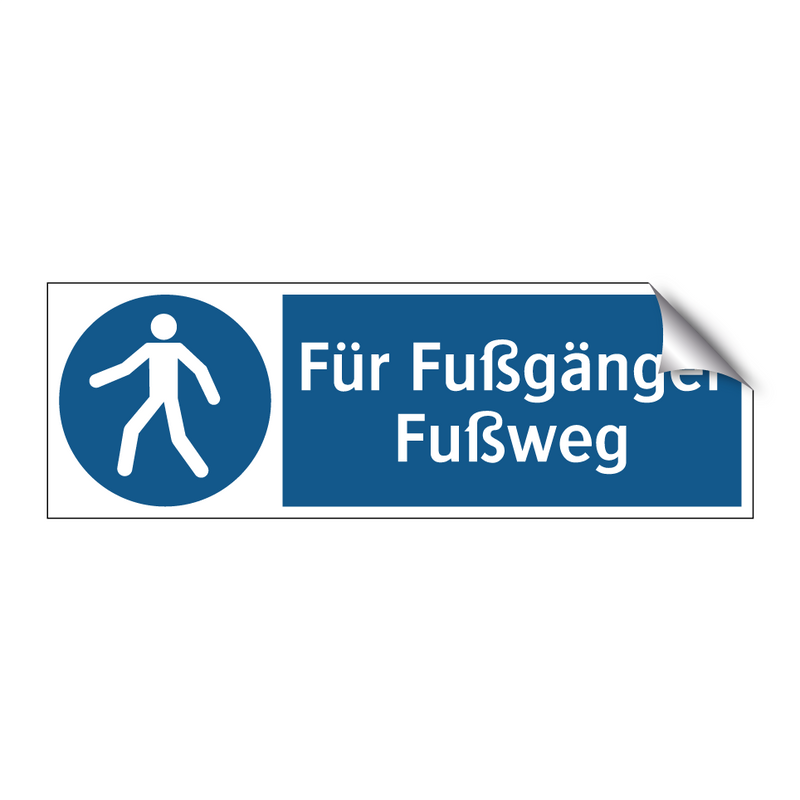 Für Fußgänger Fußweg