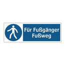 Für Fußgänger Fußweg