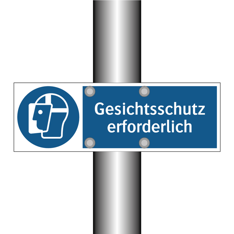 Gesichtsschutz erforderlich