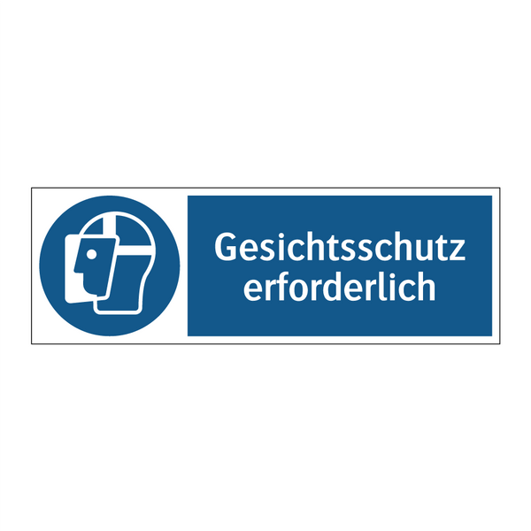 Gesichtsschutz erforderlich