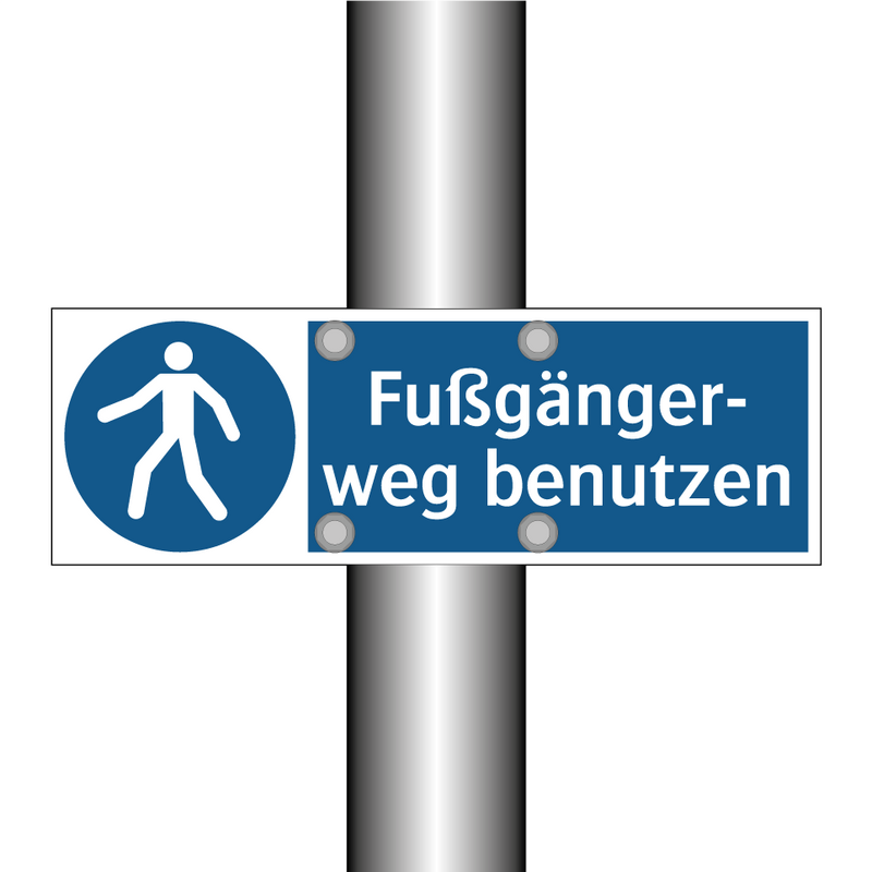 Fußgänger- weg benutzen