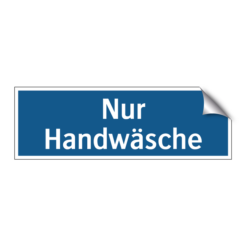 Nur Handwäsche
