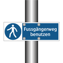 Fussgängerweg benutzen