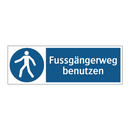 Fussgängerweg benutzen