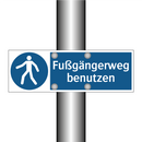 Fußgängerweg benutzen