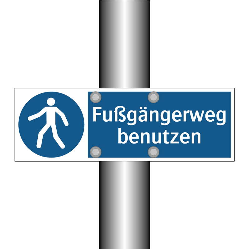 Fußgängerweg benutzen