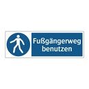 Fußgängerweg benutzen