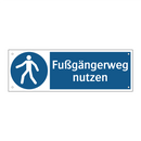 Fußgängerweg nutzen