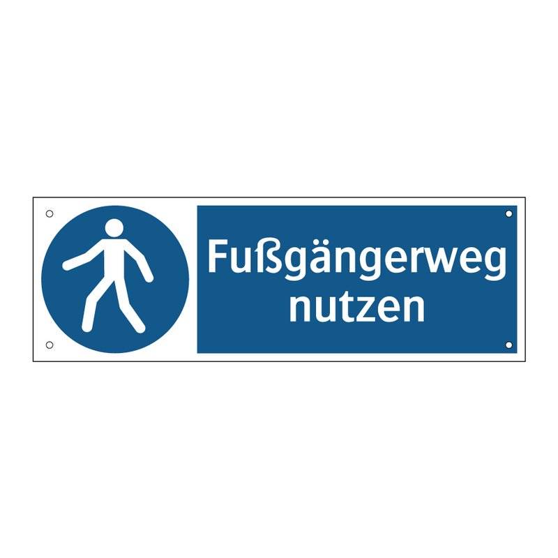 Fußgängerweg nutzen