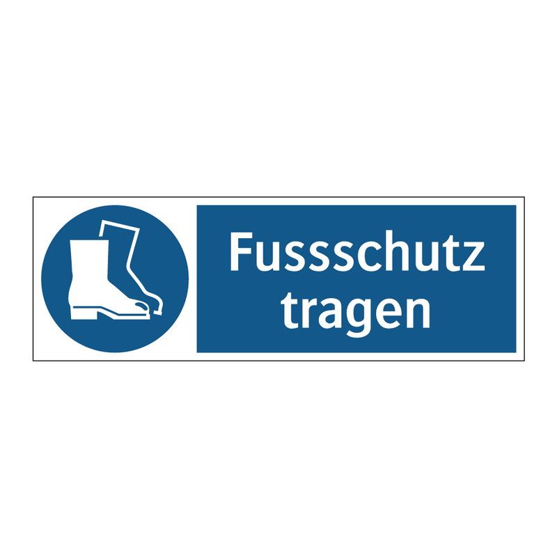 Fussschutz tragen