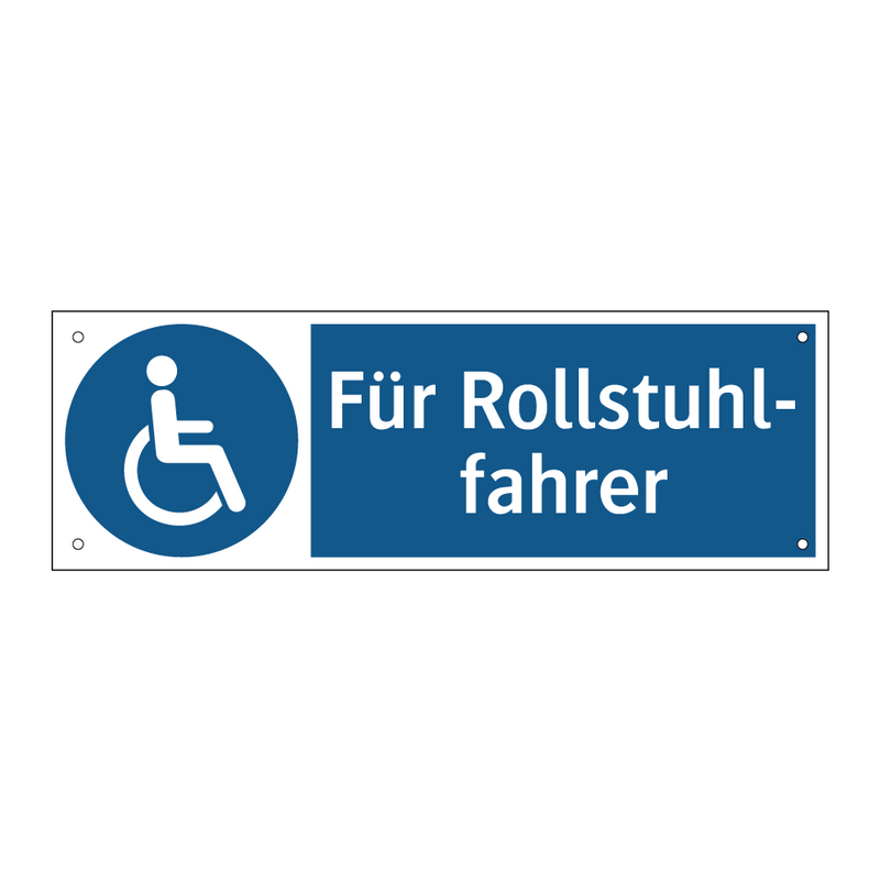 Für Rollstuhl- fahrer