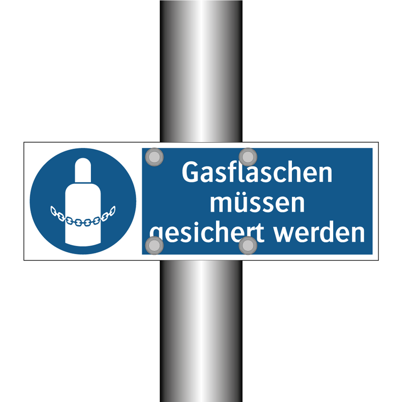Gasflaschen müssen gesichert werden