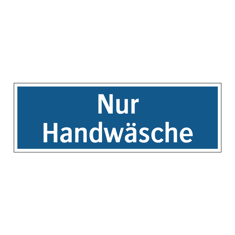 Nur Handwäsche