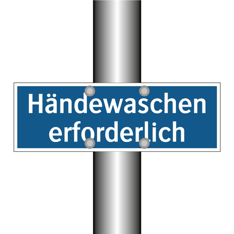 Händewaschen erforderlich