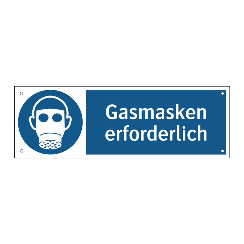 Gasmasken erforderlich