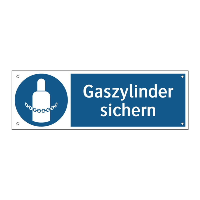 Gaszylinder sichern