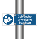 Gebrauchs- anweisung beachten