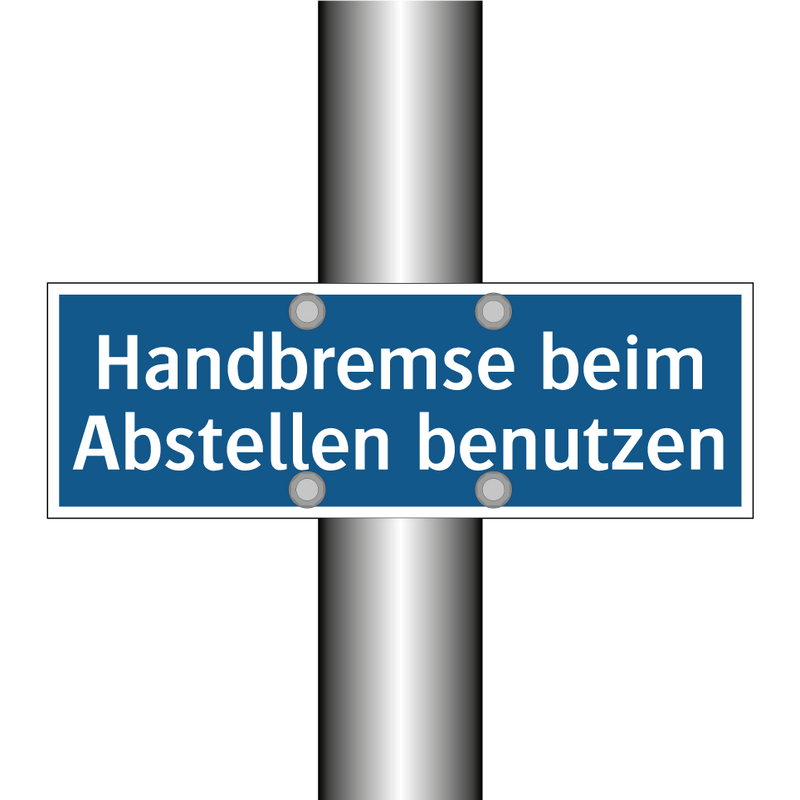 Handbremse beim Abstellen benutzen